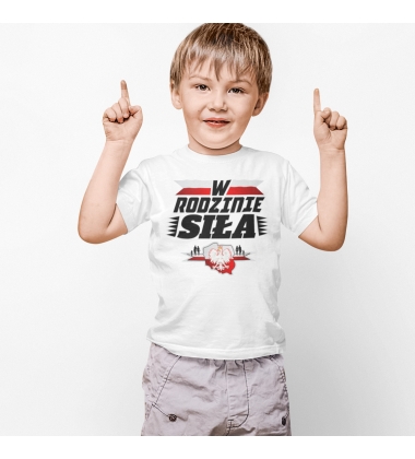 Koszulka dziecięca W Rodzinie Siła Koszulka dziecięca W Rodzinie Siła