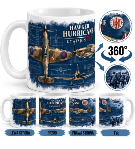 Kubek Patriotyczny Hawker Hurricane Dywizjon 303 330ml