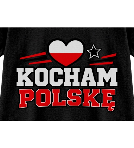 Koszulka dziecięca Polskę Kocham, patriotyczne pokolenie polski