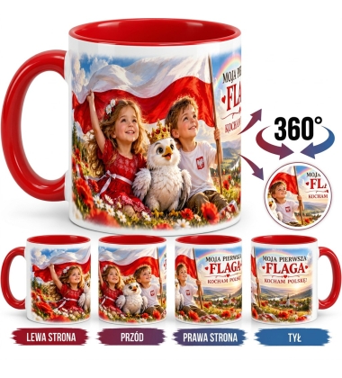 Kubek Patriotyczny Kocham Polskę, Moja Pierwsza Flaga, Dla dzieci