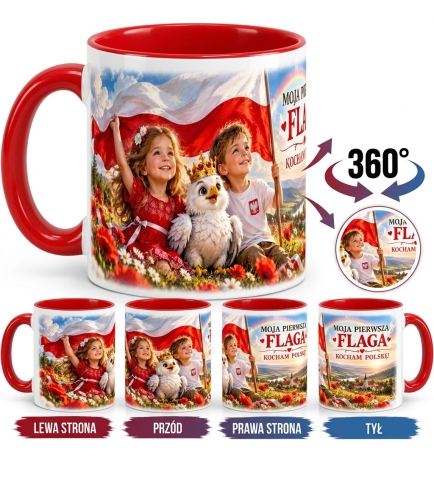 Kubek Patriotyczny Kocham Polskę, Moja Pierwsza Flaga, Dla dzieci