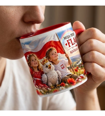 Kubek Patriotyczny Kocham Polskę, Moja Pierwsza Flaga, Dla dzieci