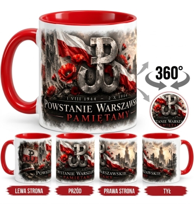 Kubek Patriotyczny Pamiętamy, Powstanie Warszawskie, czerwony