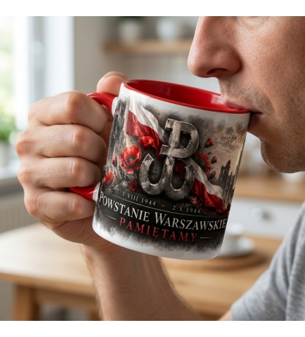 Kubek Patriotyczny Pamiętamy, Powstanie Warszawskie, czerwony