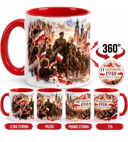 Kubek Patriotyczny Pamiętamy 1918 Święto Niepodległości 330 ml