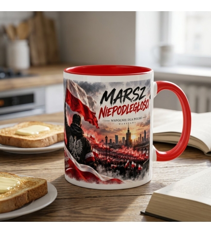 Kubek Patriotyczny Marsz Niepodległości Biało Czerwony