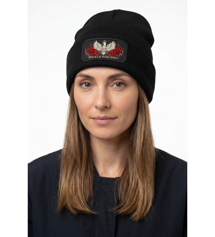 Czapka Zimowa Patriotyczna Polska W Moim Sercu
