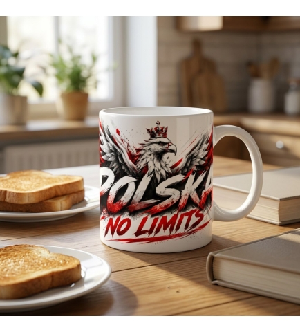 Kubek Patriotyczny Polska No Limits, biały