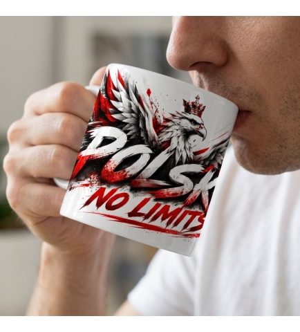 Kubek Patriotyczny Polska No Limits, biały