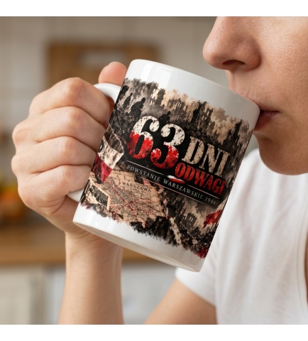 Kubek Patriotyczny 63 Dni Odwagi Powstanie Warszawskie 330 ml