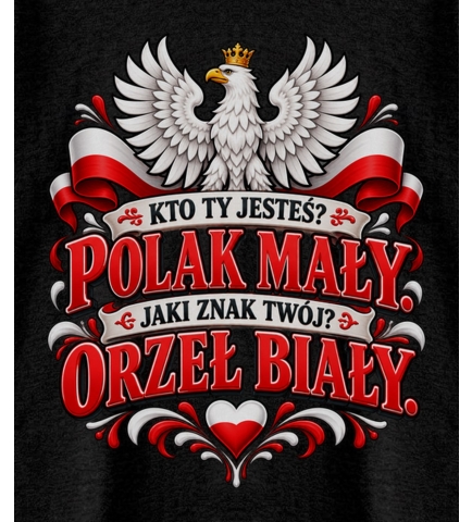 Koszulka dziecięca Patriotyczna Kto Ty Jesteś Polak Mały 1