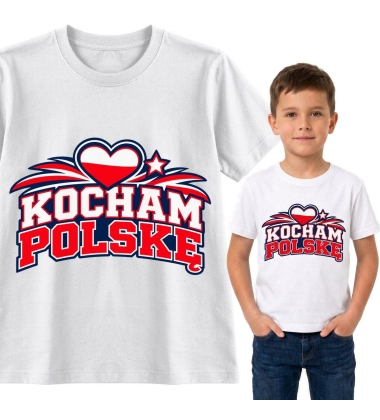 Koszulka dziecięca Kocham Polskę, Mały Patriota
