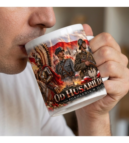 Kubek Patriotyczny Pokolenia, Od Husarii Do Gromu, biały