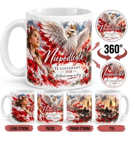 Kubek Patriotyczny Niepodległa 11 Listopada Prezent