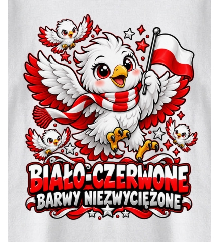 Koszulka Dziecięca Biało Czerwone Barwy,Święto Niepodległości
