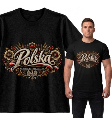 Koszulka MĘSKA PATRIOTYCZNA POLSKA