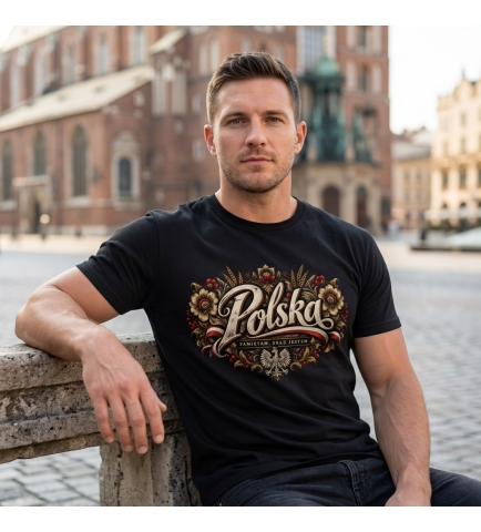 Koszulka MĘSKA PATRIOTYCZNA POLSKA