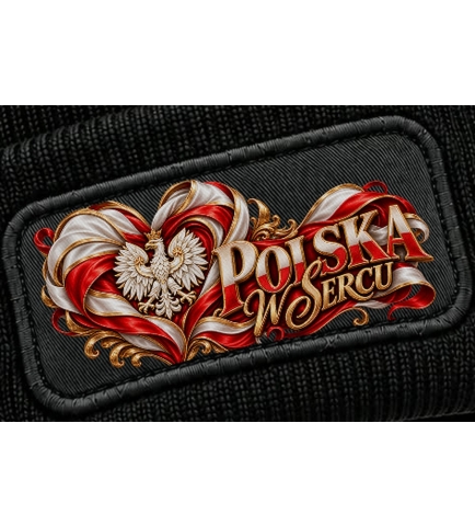 Czapka Zimowa Patriotyczna Polska W Sercu