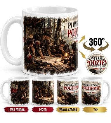 Kubek Patriotyczny Powojenne Podziemie, Niepodległościowe, biały