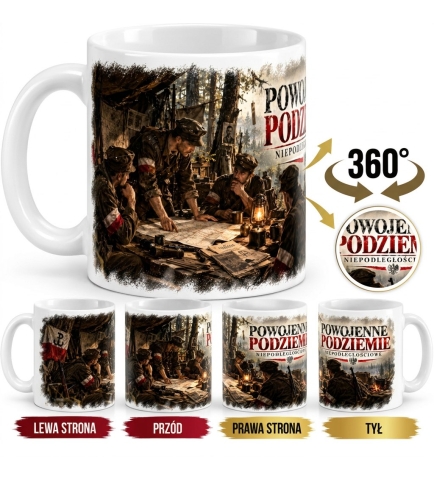 Kubek Patriotyczny Powojenne Podziemie, Niepodległościowe, biały