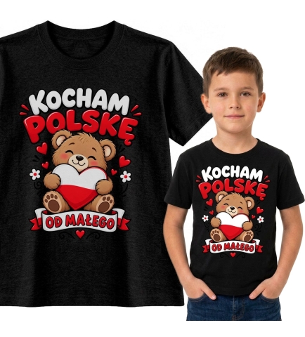 Koszulka dziecięca Kocham Polskę, Mały Patriota