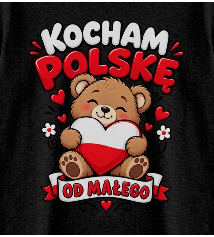 Koszulka dziecięca Kocham Polskę, Mały Patriota