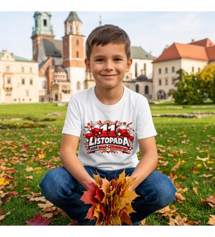 Koszulka dziecięca Dzień 11 Listopada, Niepodległość 1918