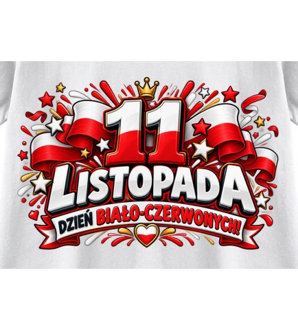 Koszulka dziecięca Dzień 11 Listopada, Niepodległość 1918