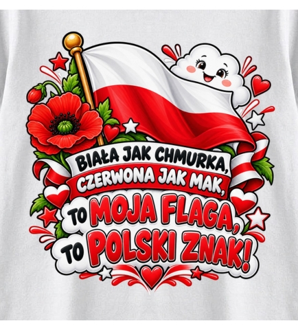 Koszulka dziecięca Biało Czerwona chmurka, Polska 1918