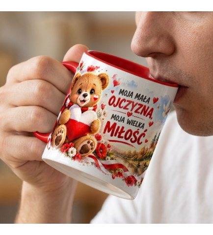 Kubek Patriotyczny biało czerwony moja mała ojczyzna 330 ml