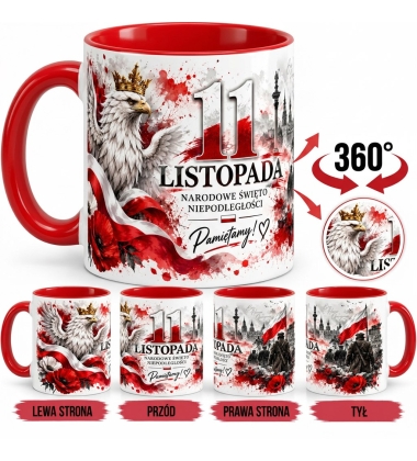 Kubek Patriotyczny Biało-Czerwony 11 Listopada Prezent