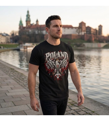 Koszulka Męska Patriotyczna Poland