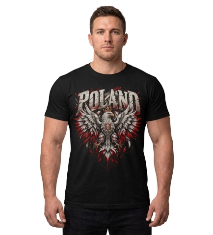 Koszulka Męska Patriotyczna Poland