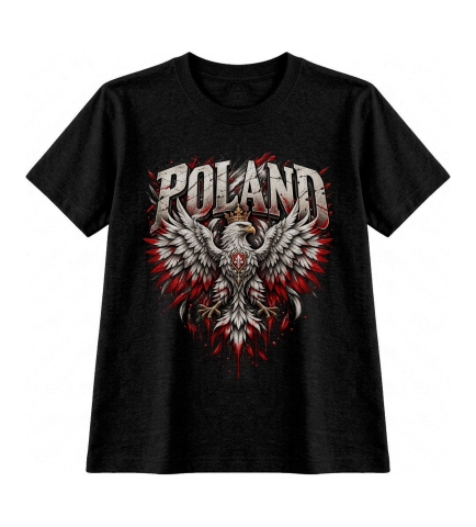 Koszulka Męska Patriotyczna Poland