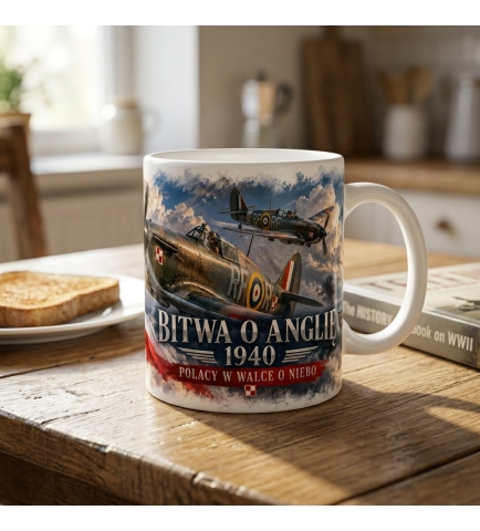 Kubek ceramiczny Bitwa o Anglię 1940 Dywizjon 303 Polacy w walce o niebo
