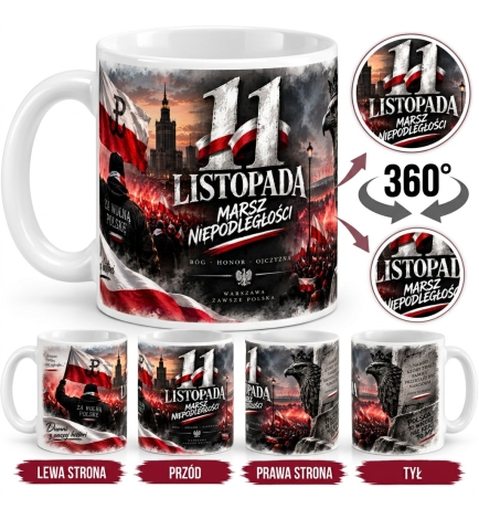 Kubek Patriotyczny 11 Listopada Marsz Prezent Święto Niepodległości