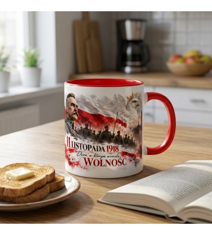 Kubek Patriotyczny Biało Czerwony 11 Listopada Wolność Prezent