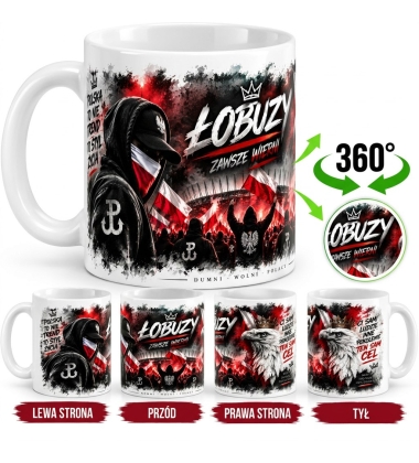 Kubek Patriotyczny Łobuzy 11 Listopada Prezent 330ml