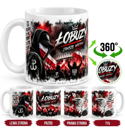 Kubek Patriotyczny Łobuzy 11 Listopada Prezent 330ml