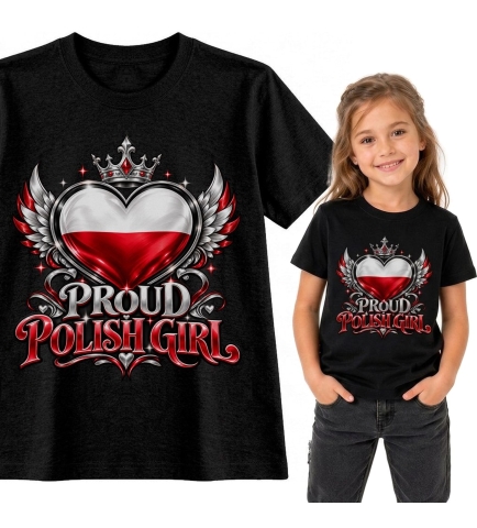Koszulka dziecięca Polish Girl, Mała Patriotka