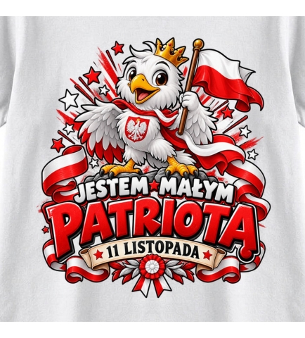 Koszulka dziecięca Jestem małym patriotą,11 Listopada