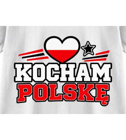 Koszulka dziecięca Polskę Kocham, patriotyczne pokolenie polski