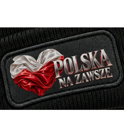 Czapka Zimowa Patriotyczna Polska Na Zawsze, Kocham Polskę
