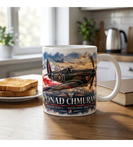 Kubek Patriotyczny Ponad chmurami 303 Biały 330 ml