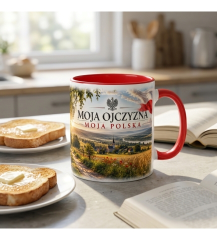 Kubek Patriotyczny Moja Ojczyzna, Czerwone wnętrze i ucho