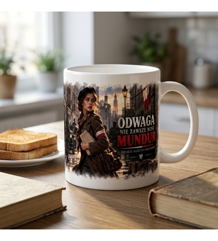 Kubek Patriotyczny Odwaga nie Zawsze Nosi Mundur, Państwo Podziemne,