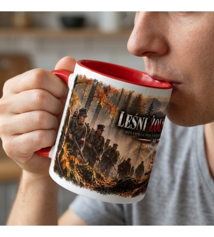 Kubek Patriotyczny Historia Polskiego Żołnierza, Leśni Żołnierze,czerwony