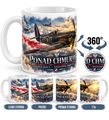 Kubek Patriotyczny Ponad chmurami 303 Dywizjon 330ml