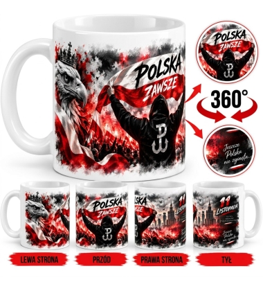 Kubek Patriotyczny Polska Zawsze Święto Niepodległości 330 ml