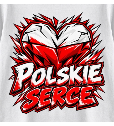Koszulka dziecięca Patriotyczna Polskie Serce